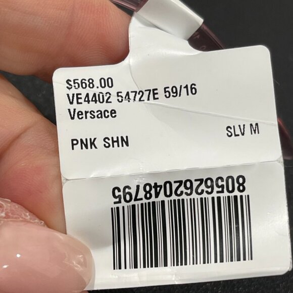 NWT Versace Pink Transparent Sunglasses (JB1330) - Picture 3 of 6